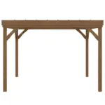 Outsunny 10 ft x 12 ft Outdoor Pergola, Wood Gazebo Grape Trellis with Stable Structure and Concrete Anchors, for Garden, Patio, Backyard, Deck - Image 9