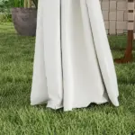 Outsunny 10' x 13' Double Roof Patio Gazebo, Outdoor Gazebo with Curtains, for Garden, Lawn, Backyard and Deck, Cream White - Image 8