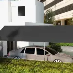 Outsunny 10 x 20 Inch Carport Replacement Canopy, UV Resistant, with Ball Bungee Cords, Dark Gray - Image 8