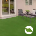 10 x 3 Artificial Turf Grass Green with UV Protection Drain Holes 125 Height - Image 10