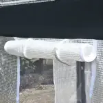 10' x 7' Walk-In Tunnel Greenhouse Garden Hot House withRoll-Up Windows Zippered Door White/Dark Grey Gardening Essentials - Image 8