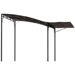 10' x 8' Outdoor Pergola and Patio Gazebo for Garden, Camper, Deck, Doors and Windows, Brown - Image 11