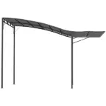 10' x 8' Outdoor Pergola and Patio Gazebo for Garden, Camper, Deck, Doors and Windows, Dark Gray - Image 11