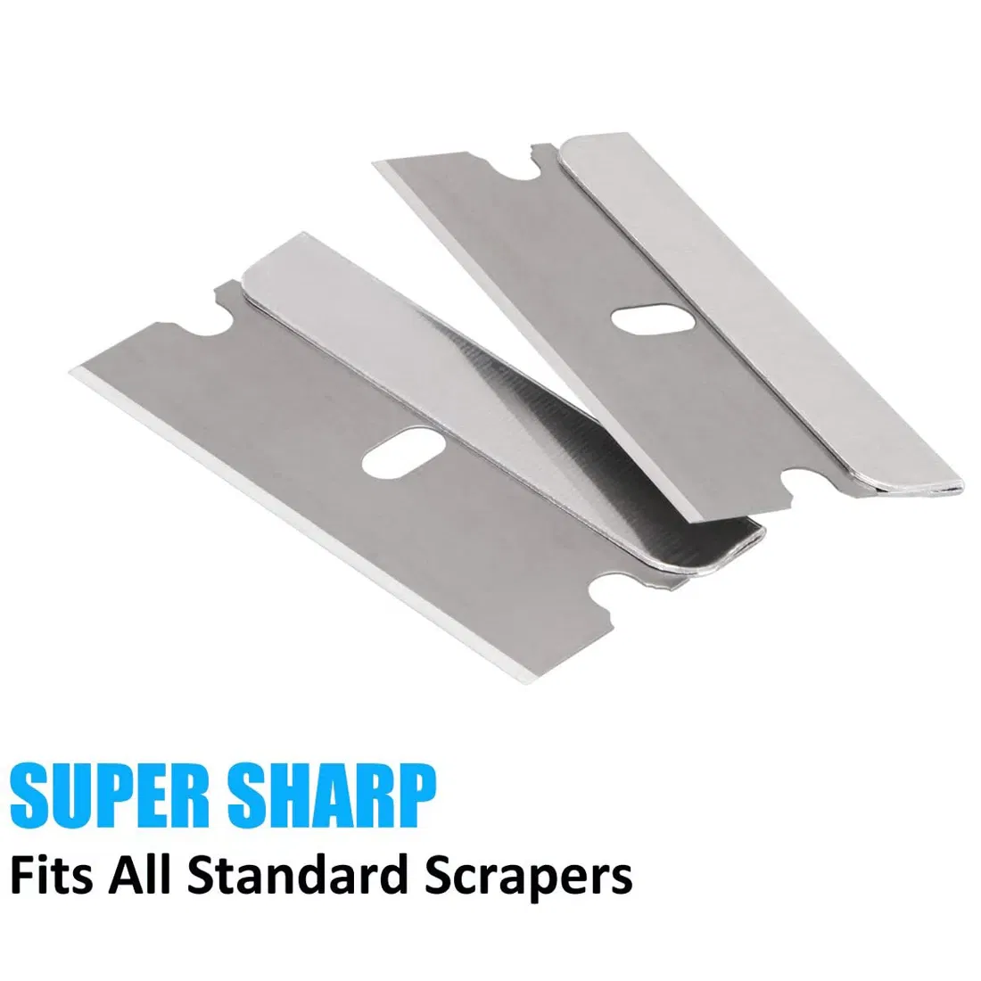100 Pack Single Edge Razor Scraper Blades for Cleaning and Utility Use