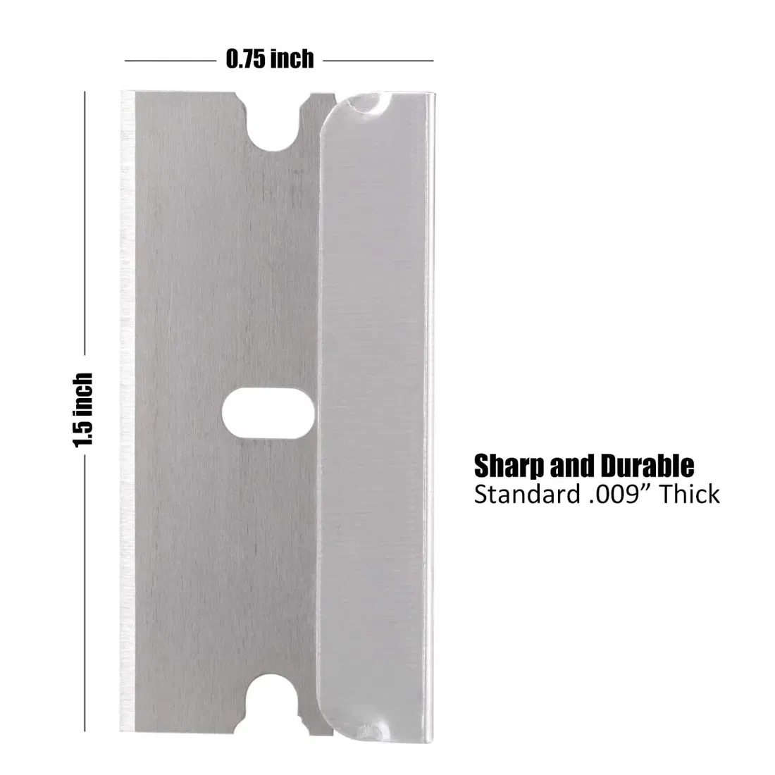 100 Pack Single Edge Razor Scraper Blades for Cleaning and Utility Use