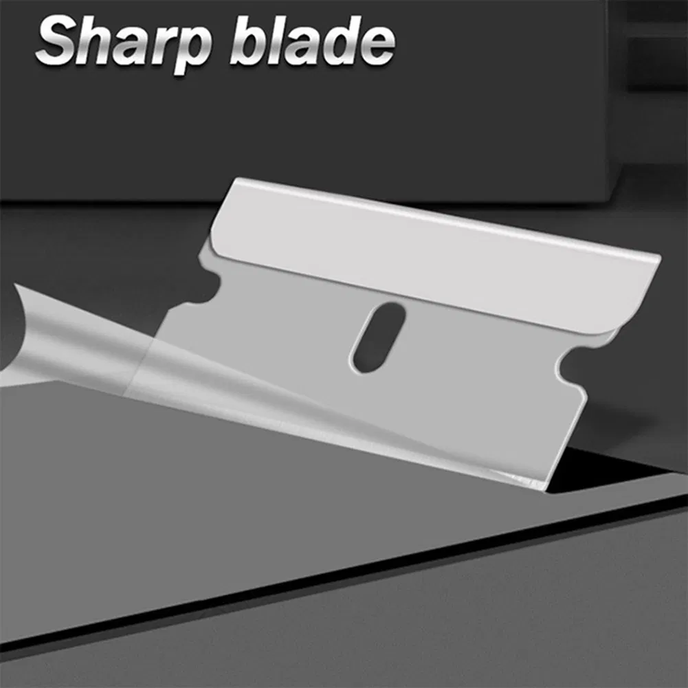100 Pack Single Edge Razor Scraper Blades for Cleaning and Utility Use