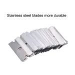 100 Pack Single Edge Razor Scraper Blades for Cleaning and Utility Use - Image 4