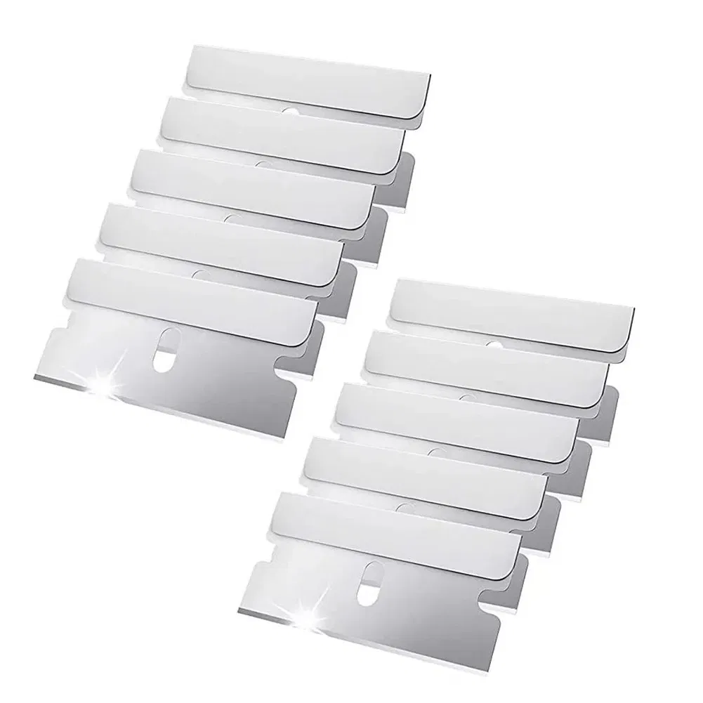 100 Pack Single Edge Razor Scraper Blades for Cleaning and Utility Use