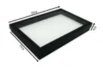 100 Slot Jewelry Ring Display Organizer Tray with Clear Cover - Image 10