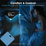 HOMCOM 10000 BTU Mobile Air Conditioner for Cooling and Dehumidifying, Remote Control, 24H Timer, LED Display, White - Image 7