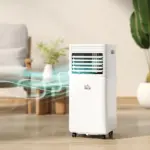 HOMCOM 10000 BTU Mobile Air Conditioner for Cooling and Dehumidifying, Remote Control, 24H Timer, LED Display, White - Image 10