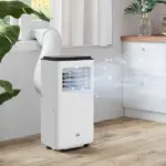 HOMCOM 10,000 BTU Moible Air Conditioner 440 Sq. Ft., Dehumidifier Fan Auto Sleep with 24H Timer On/Off, Window Kit, White - Image 8