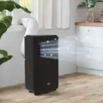 HOMCOM 10000 BTU Portable Air Conditioner, Efficient Cooling for 440 Sq Ft, Dehumidifier, Fan, 24H Timer, Black - Image 8
