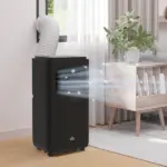 HOMCOM 10000 BTU Portable Air Conditioner, Efficient Cooling for 440 Sq Ft, Dehumidifier, Fan, 24H Timer, Black - Image 10