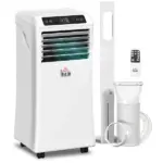 HOMCOM 10000 BTU Portable Air Conditioner for Rooms Up to 441 Sq. Ft., 3-in-1 AC Unit with Cooling Fan, Dehumidifier, Sleep Mode, Remote Control