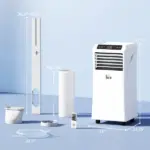 HOMCOM 10000 BTU Portable Air Conditioner for Rooms Up to 441 Sq. Ft., 3-in-1 AC Unit with Cooling Fan, Dehumidifier, Sleep Mode, Remote Control - Image 3