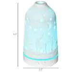 HOMCOM 100mL Essential Oil Diffuser and Humidifier with 7 Color LED and Timer - Image 3