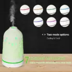 HOMCOM 100mL Essential Oil Diffuser and Humidifier with 7 Color LED and Timer - Image 4
