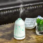 HOMCOM 100mL Essential Oil Diffuser and Humidifier with 7 Color LED and Timer - Image 10