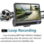 4 Inch 3 Channel 1080P Dash Cam with Front Cabin and Rear Cameras - Image 9