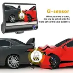 4 Inch 3 Channel 1080P Dash Cam with Front Cabin and Rear Cameras - Image 10