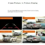 4 Inch 3 Channel 1080P Dash Cam with Front Cabin and Rear Cameras - Image 12