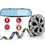 4.3 Inch 1080P Rearview Mirror Dual Dash Cam with Front and Rear Cameras - Image 2