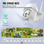 3MP 1296P WiFi Outdoor PTZ Security Camera with PIR Motion and Night Vision - Image 8