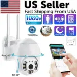 3MP 1296P WiFi Outdoor PTZ Security Camera with PIR Motion and Night Vision
