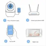 1080P WiFi Indoor Security Camera with Pan Tilt Night Vision and Two-Way Audio - Image 5