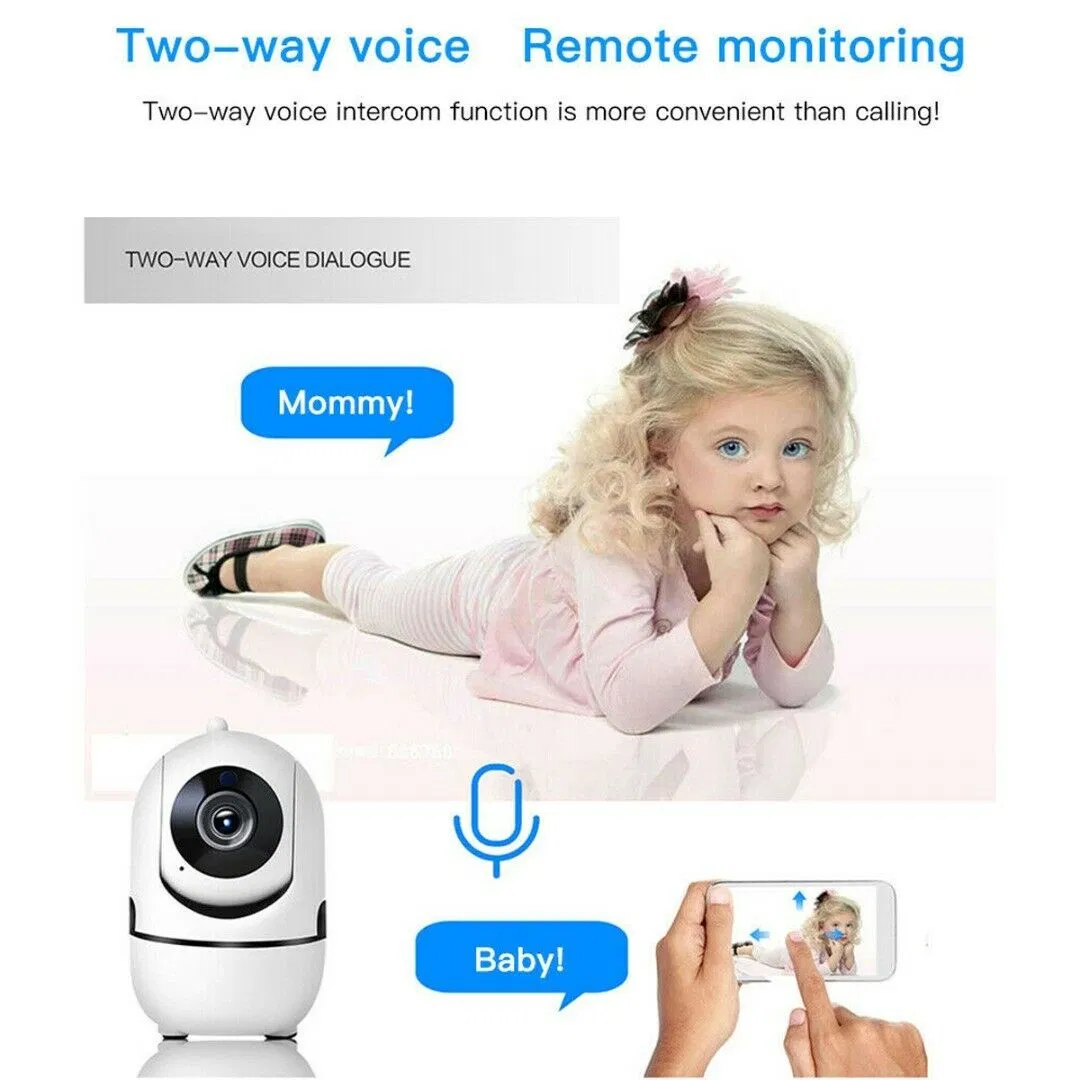 1080P WiFi Indoor Security Camera with Pan Tilt Night Vision and Two-Way Audio