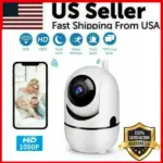 1080P WiFi Indoor Security Camera with Pan Tilt Night Vision and Two-Way Audio