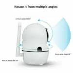 1080P WiFi Indoor Security Camera with Pan Tilt Night Vision and Two-Way Audio - Image 2