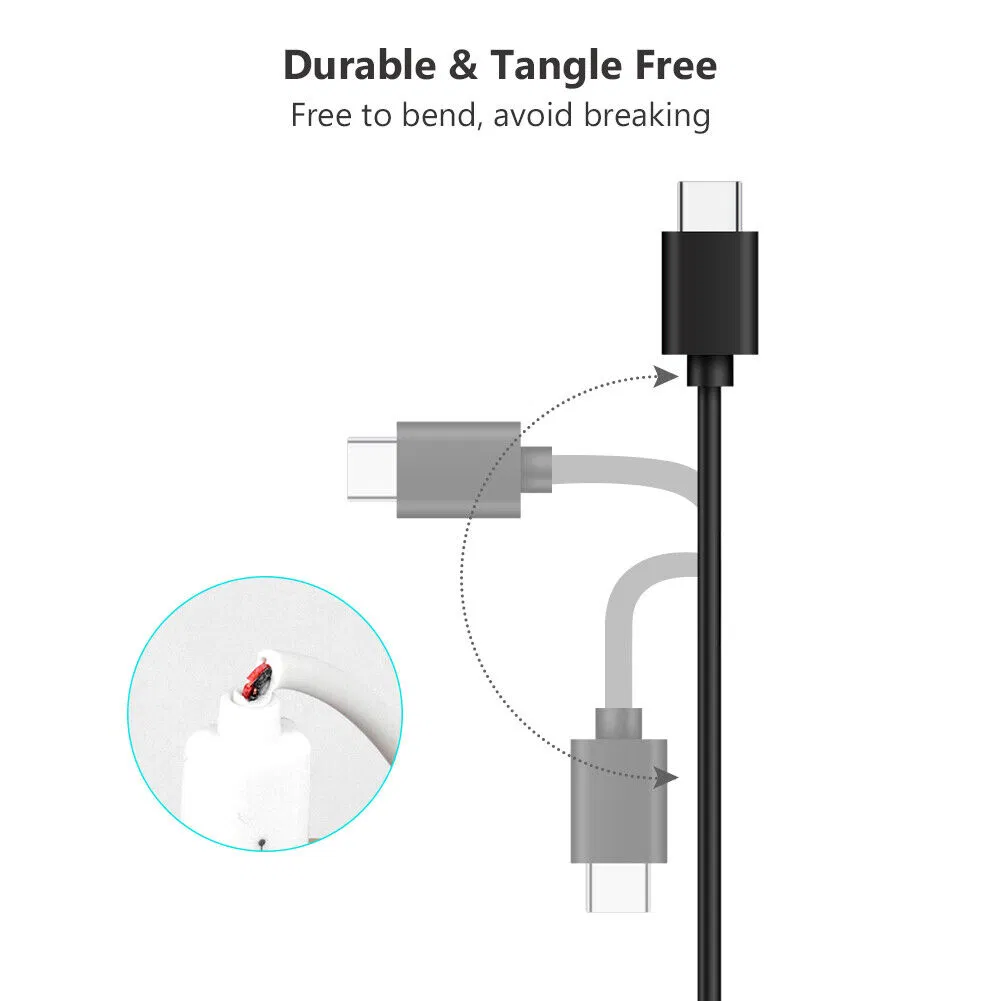 10 Pack USB-C to USB-A Charging and Data Cables, 3 Foot