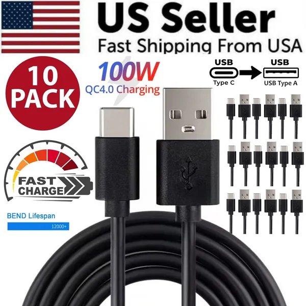 10x-type-c-to-usb-a-fast-charge-cable-cord-charging-quick-charger-bulk-wholesale-6.webp 10 Pack USB-C to USB-A Charging and Data Cables, 3 Foot - Image 1