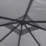 10'x10' Covered Gazebo, Outdoor Patio Gazebo with Mesh Sidewalls and Privacy Curtains, Canopy Pergolas in Black - Image 8