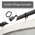 Outsunny 10x10 Gazebo with Netting, Canopy Tents with Zippers, black rings, high-quality polyester, Washable, (Sidewall Only) Black - Image 4