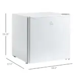 1.1 Cu.Ft Mini Freezer, Compact Upright Design, Reversible Door, Removable Shelves, White, for Home, Dorm, Office Appliances - Image 3