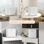 1.1 Cu.Ft Mini Freezer, Compact Upright Design, Reversible Door, Removable Shelves, White, for Home, Dorm, Office Appliances - Image 9