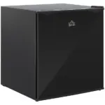 HOMCOM 1.1 Cu.Ft Mini Upright Freezer Countertop with Removable Shelves Reversible Door for Home Dorm Black