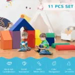 11 Piece Baby Climbing Block, Soft Play Equipment Kids Climb and Crawl Gym Toy, Foam Blocks Non-Toxic Learning Play Set for Toddlers Babies - Image 4