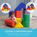 11 Piece Baby Climbing Block, Soft Play Equipment Kids Climb and Crawl Gym Toy, Foam Blocks Non-Toxic Learning Play Set for Toddlers Babies - Image 5