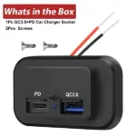 12V-24V 36W USB-C PD and QC 3.0 Dual Port Vehicle Charger Socket - Image 6