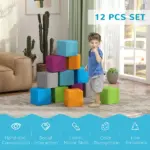 12 Piece Soft Play Blocks Soft Foam Toy for Toddler, Contemporary - Image 7