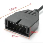 OBD1 12 Pin to OBD2 16 Pin Adapter Cable for GM Diagnostic Scanner - Image 6
