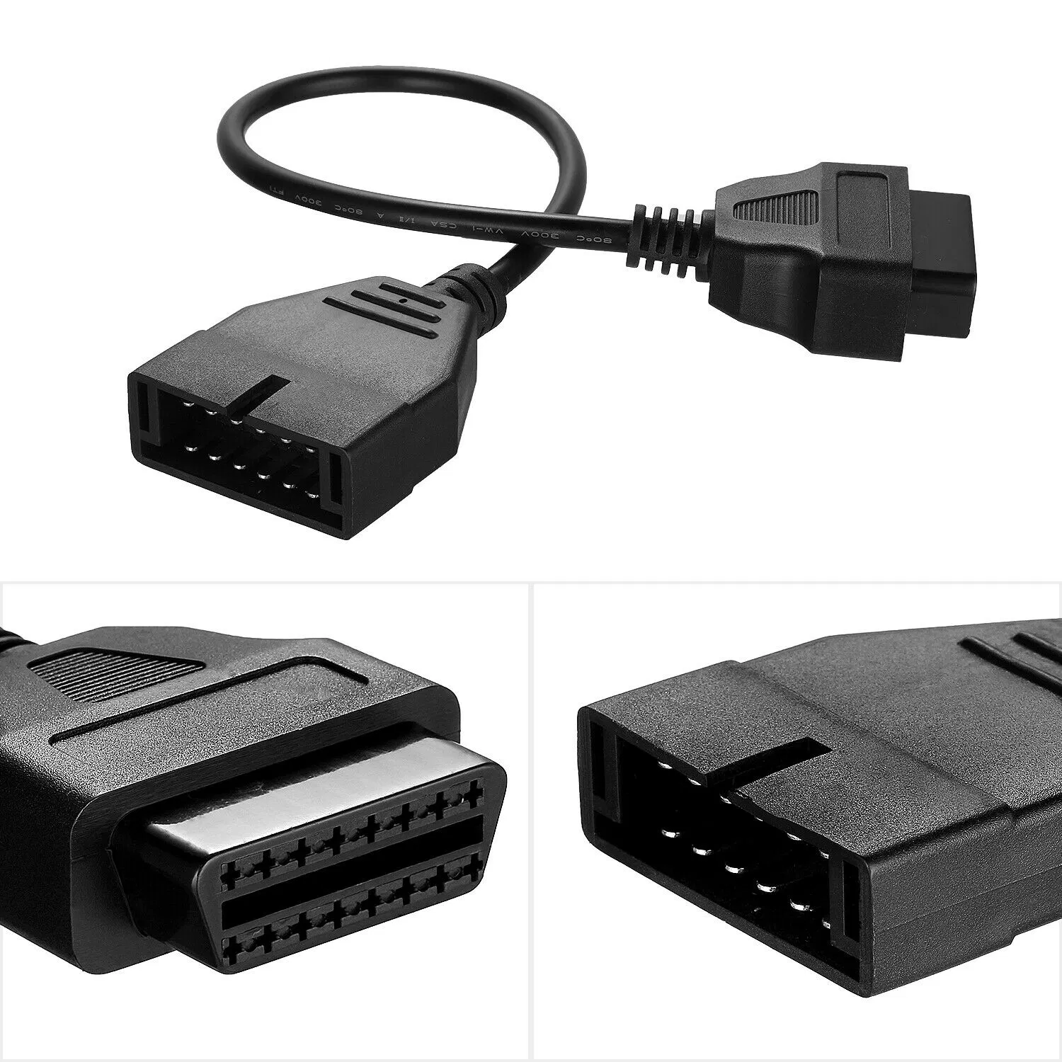 OBD1 12 Pin to OBD2 16 Pin Adapter Cable for GM Diagnostic Scanner