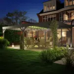 Outsunny 12' x 20' Outdoor Wooden Pergola, Grape Vine Gazebo with Concrete Anchors for Garden, Patio, Backyard, Deck, Gray - Image 7