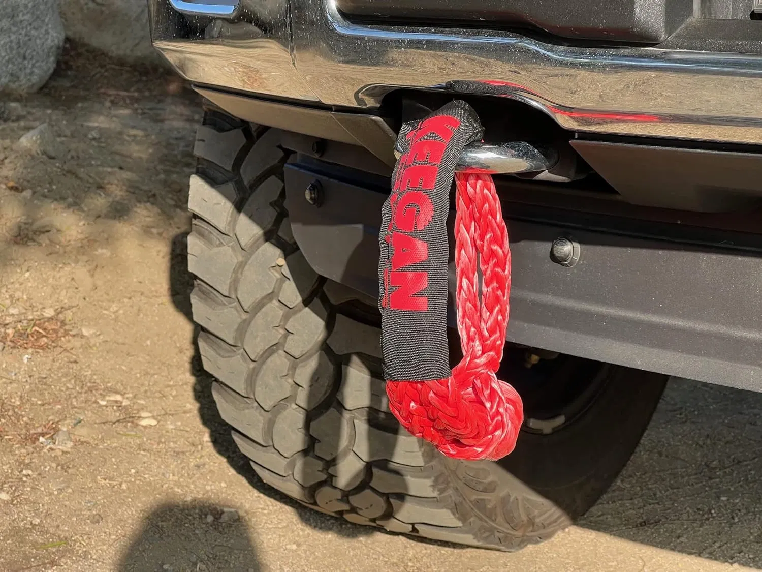 1/2 x 24 Inch Soft Shackle Recovery Rope 65,000 lb Breaking Strength