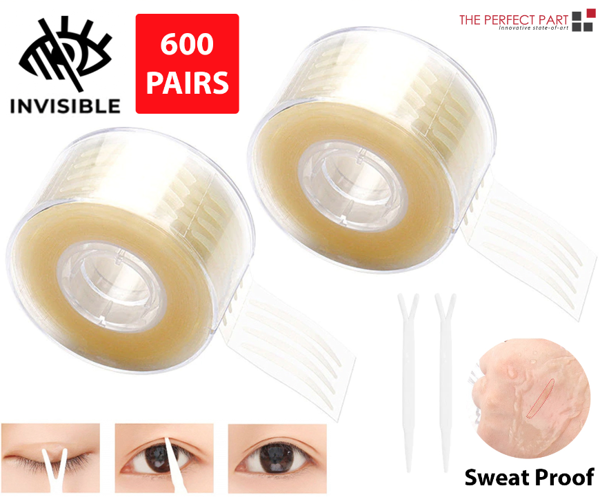 1200 Piece Invisible Double Eyelid Adhesive Tape Strips with Applicator