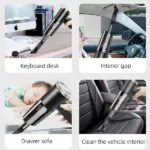 120W Mini Cordless Car Vacuum with 9000Pa Suction and Washable HEPA Filter - Image 7